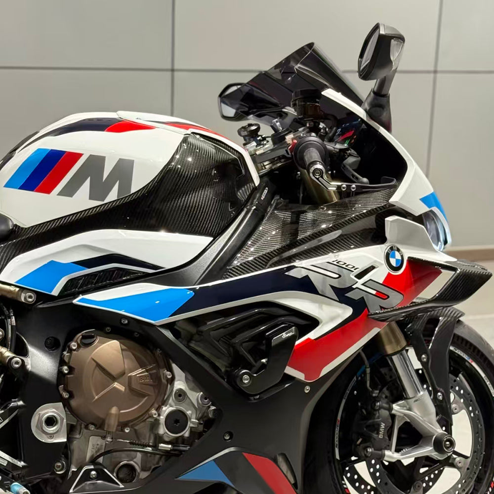 S1carbon BMW S1000RR 2026-2019 Carbon Fiber Dash Board Upper Side Fairings – 100% Dry Carbon