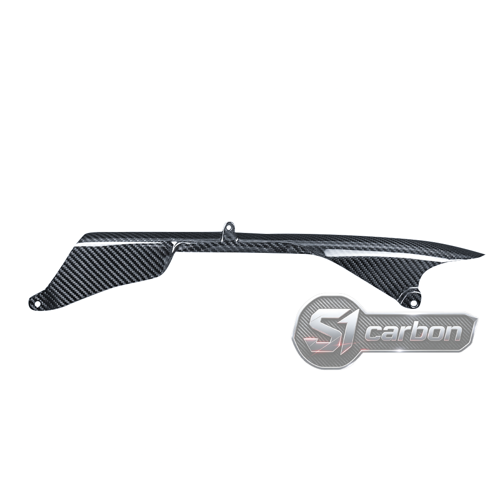 S1carbon Kawasaki ZX6R 2020-2026 Carbon Fiber Chain Guard – 100% Dry Carbon