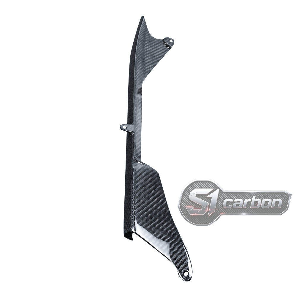 S1carbon Kawasaki ZX6R 2020-2026 Carbon Fiber Chain Guard – 100% Dry Carbon