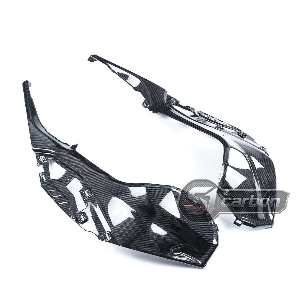 S1carbon BMW S/M1000R S1000RR M1000RR 2020-2026 Carbon Fiber Tank Side Panels – 100% Dry Carbon
