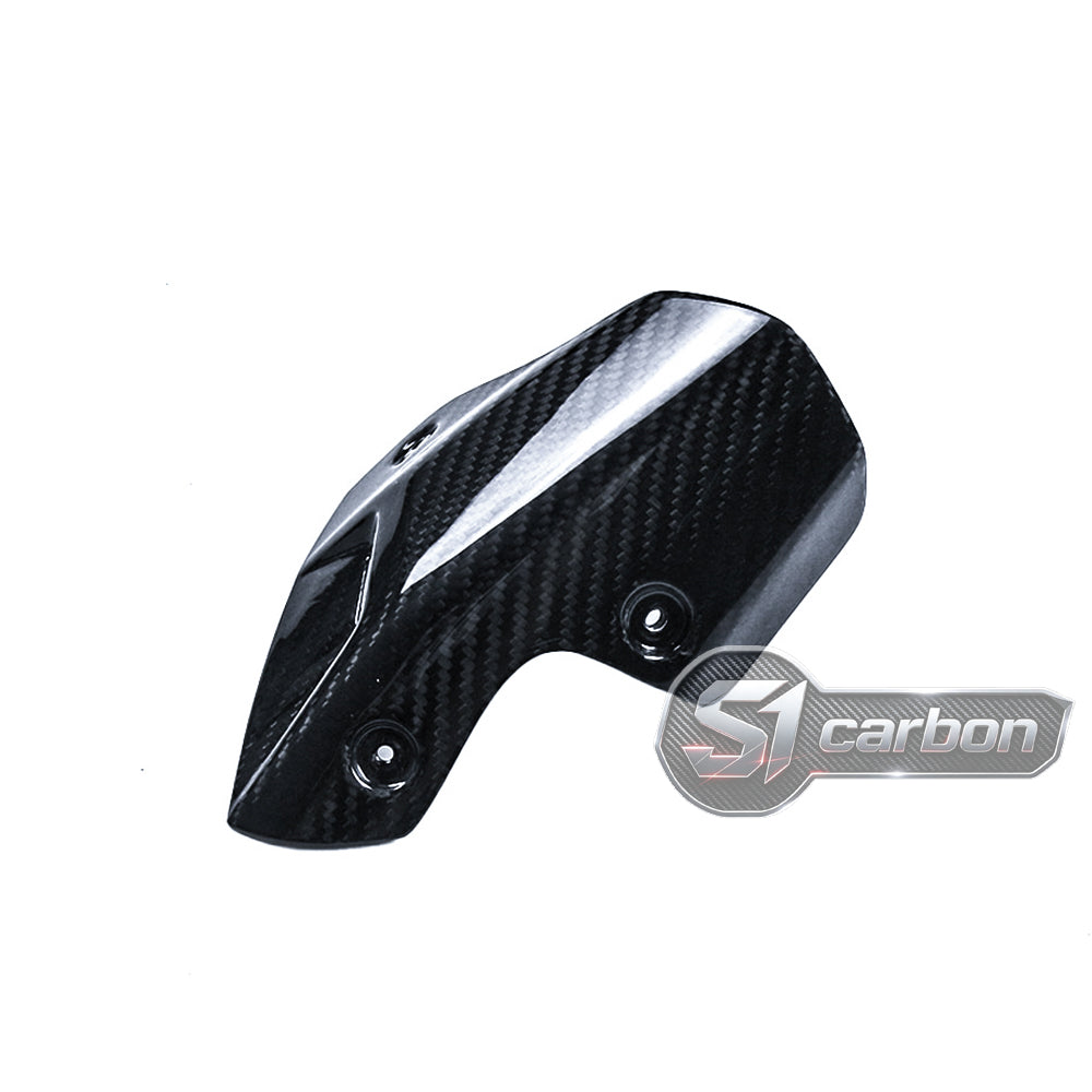 S1carbon BMW S1000R 2021-2026 Carbon Fiber Exhaust Cover – 100% Dry Carbon