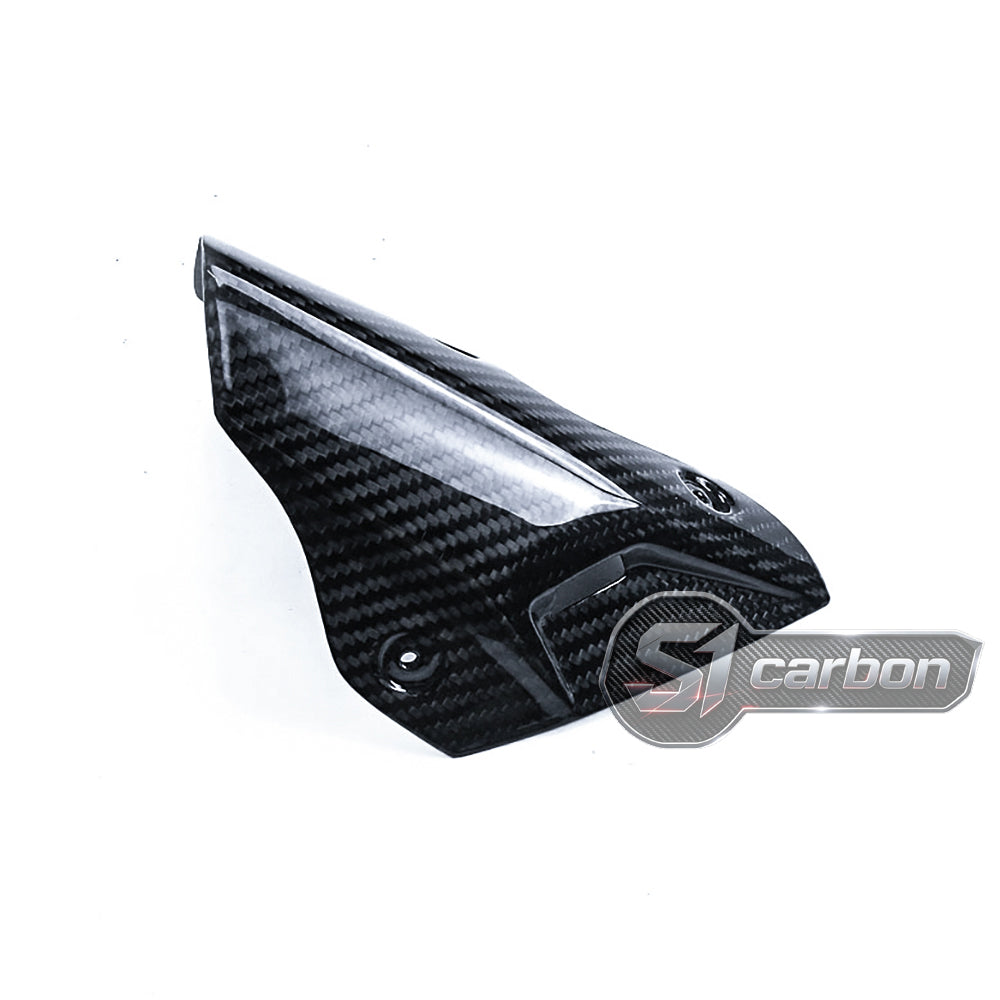 S1carbon BMW S1000R 2021-2026 Carbon Fiber Exhaust Cover – 100% Dry Carbon