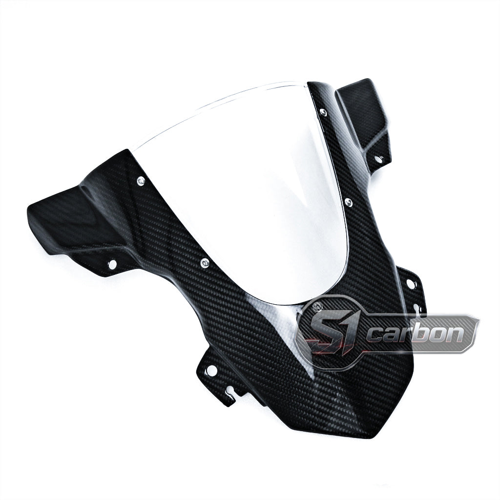 S1carbon BMW S1000RR 2015-2018 Carbon Fiber Windshield – 100% Dry Carbon