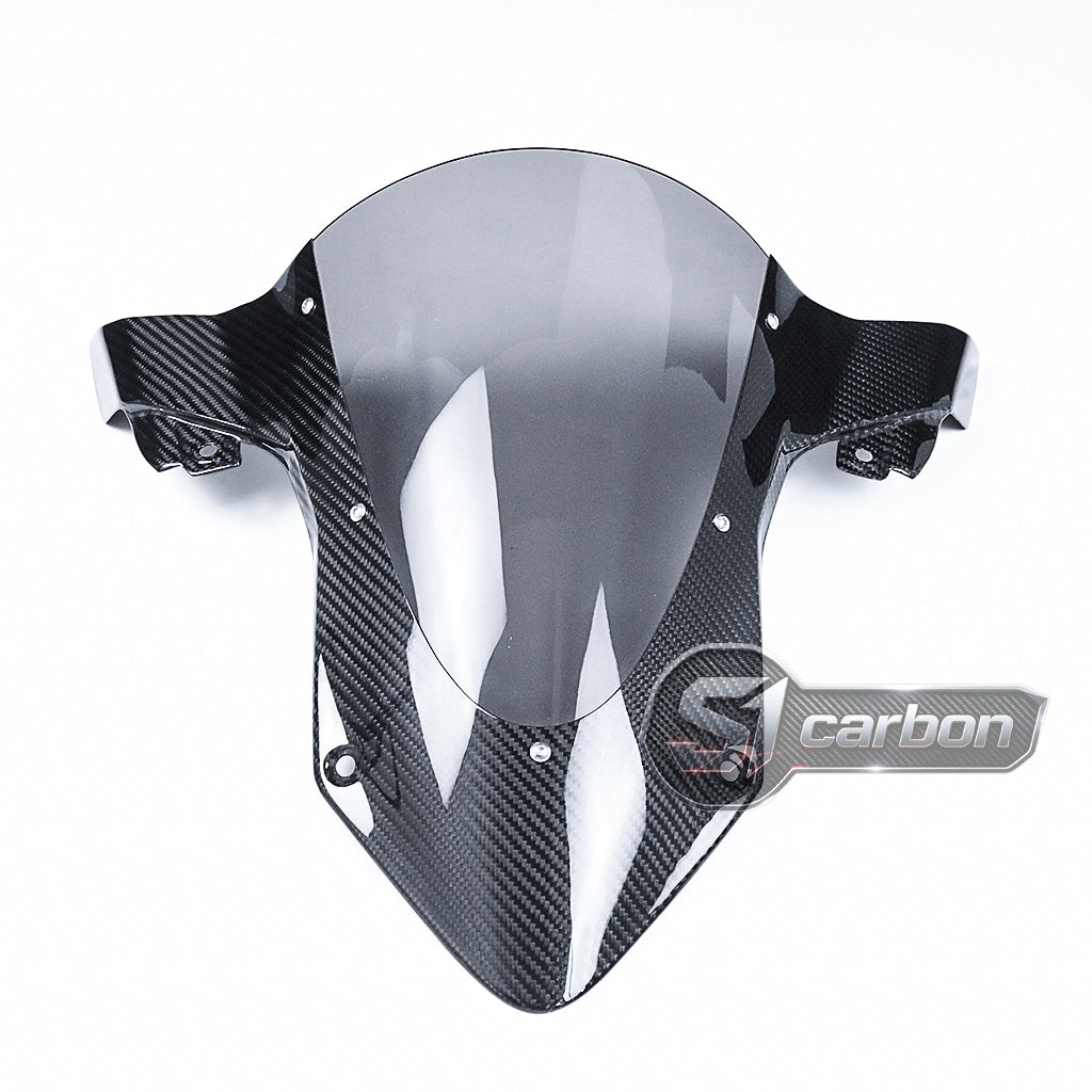 S1carbon BMW S1000RR 2019-2026 Carbon Fiber Windshield – 100% Dry Carbon