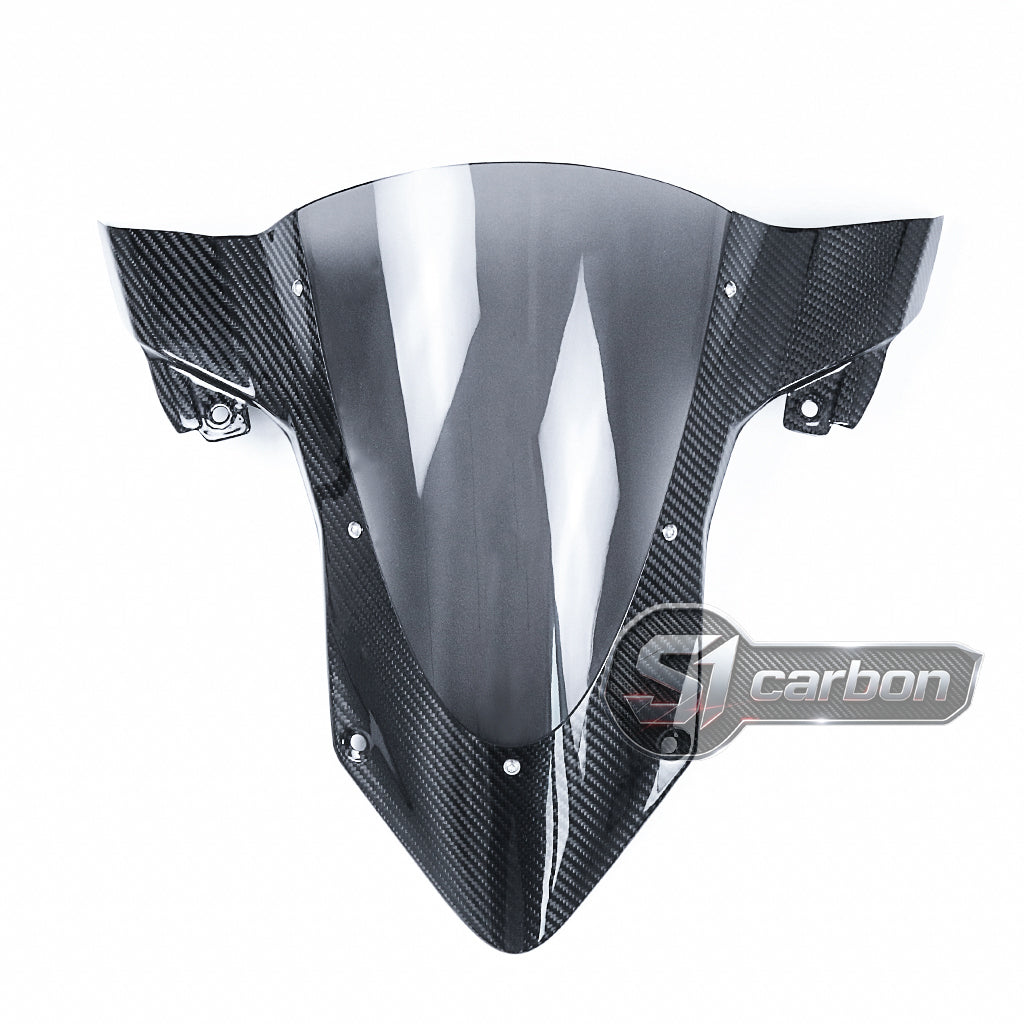 S1carbon BMW S1000RR 2019-2026 Carbon Fiber Windshield – 100% Dry Carbon