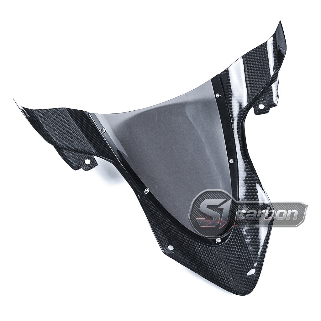 S1carbon BMW S1000RR 2019-2026 Carbon Fiber Windshield – 100% Dry Carbon