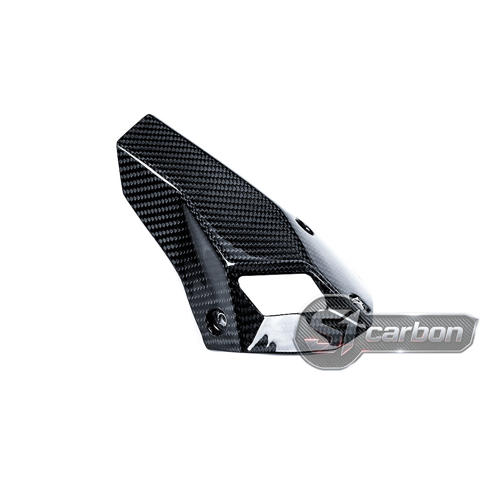 S1carbon BMW S1000XR 2021-2026 Carbon Fiber Exhaust Cover – 100% Dry Carbon
