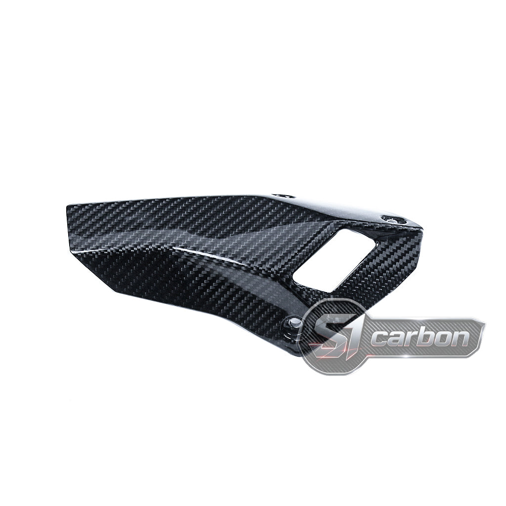 S1carbon BMW S1000XR 2021-2026 Carbon Fiber Exhaust Cover – 100% Dry Carbon