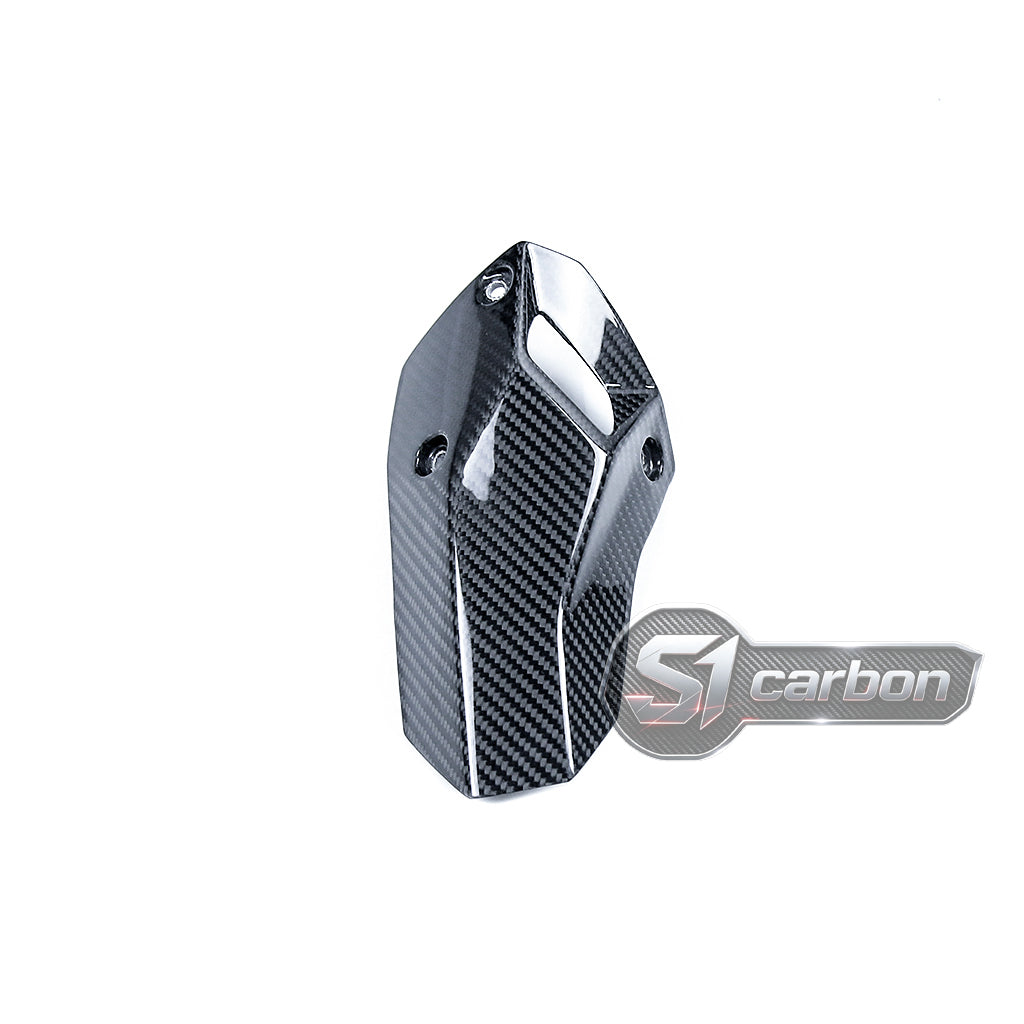 S1carbon BMW S1000XR 2021-2026 Carbon Fiber Exhaust Cover – 100% Dry Carbon