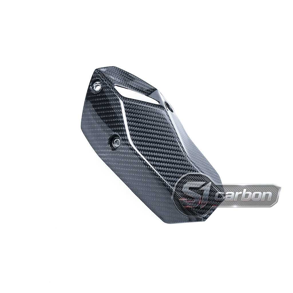 S1carbon BMW S1000XR 2021-2026 Carbon Fiber Exhaust Cover – 100% Dry Carbon