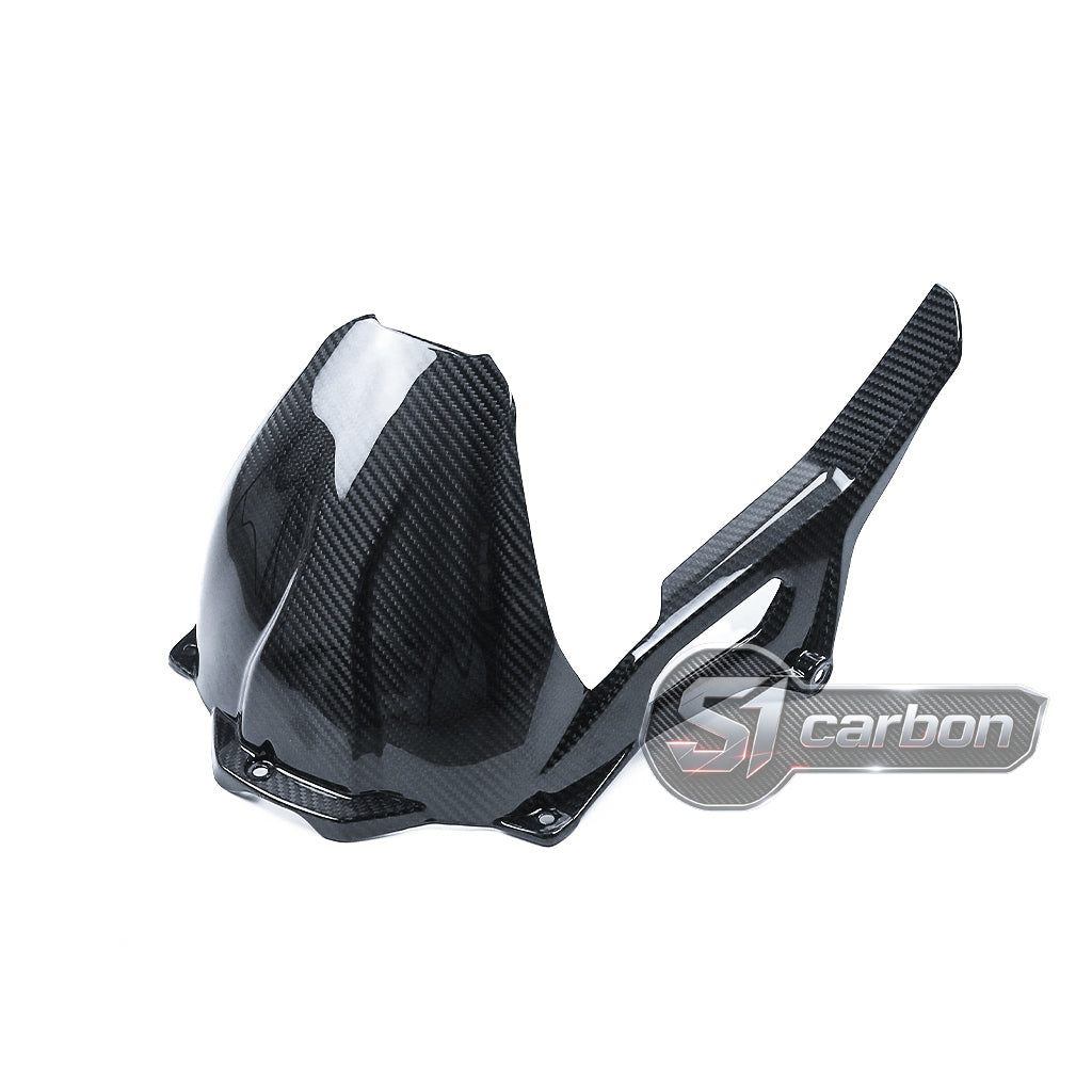 S1carbon BMW S1000XR 2021-2026 Carbon Fiber Rear Fender Chain Guard – 100% Dry Carbon