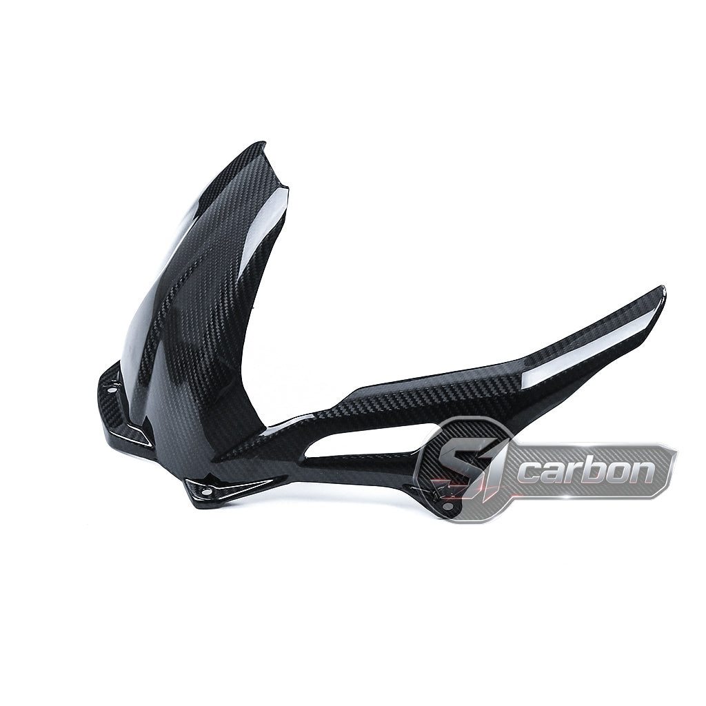S1carbon BMW S1000XR 2021-2026 Carbon Fiber Rear Fender Chain Guard – 100% Dry Carbon