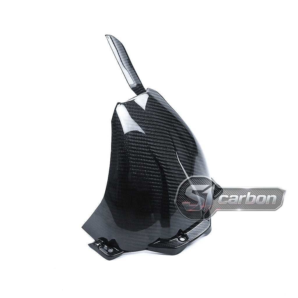 S1carbon BMW S1000XR 2021-2026 Carbon Fiber Rear Fender Chain Guard – 100% Dry Carbon