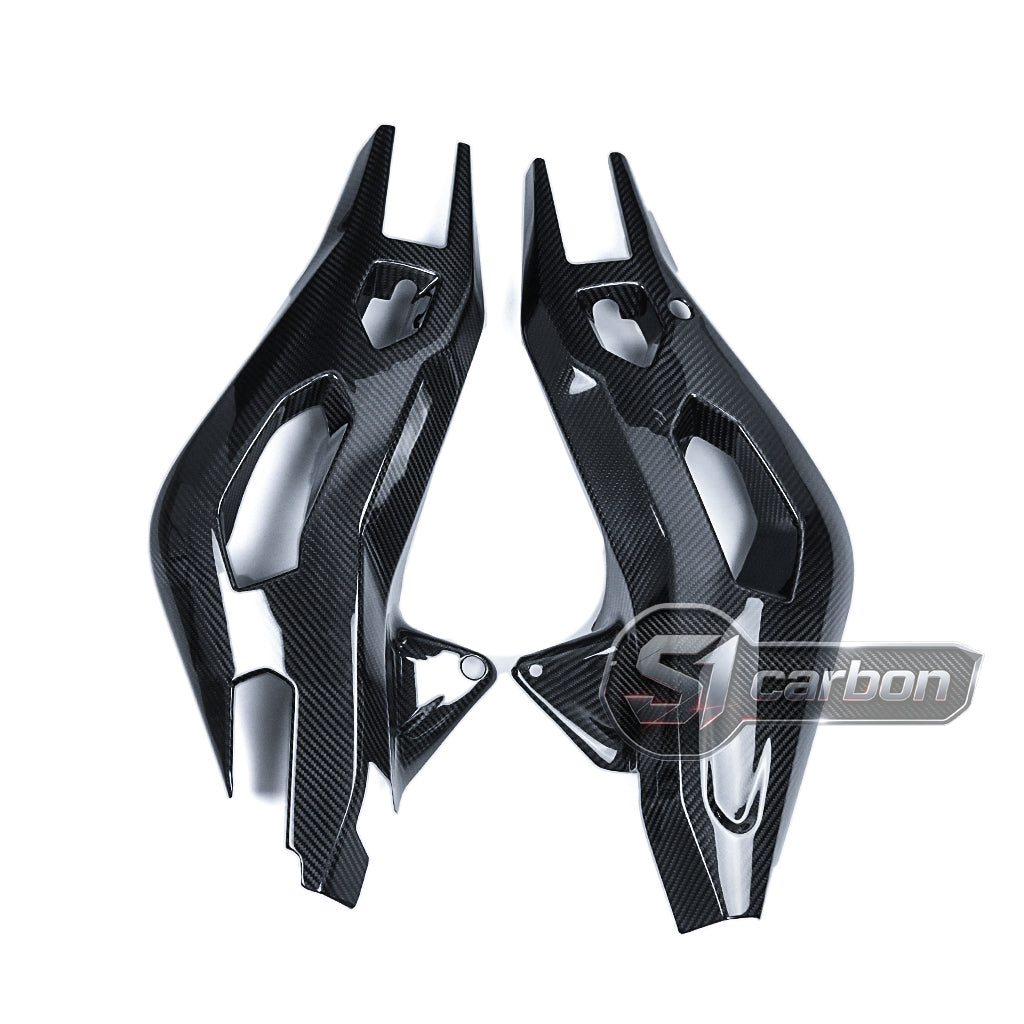 S1carbon BMW S1000XR 2021-2026 Carbon Fiber Swingarm Covers – 100% Dry Carbon