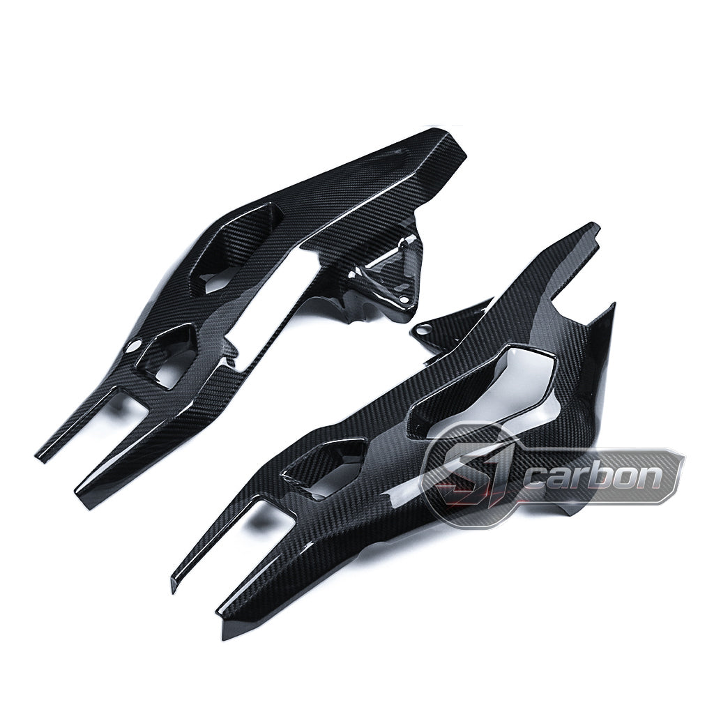 S1carbon BMW S1000XR 2021-2026 Carbon Fiber Swingarm Covers – 100% Dry Carbon