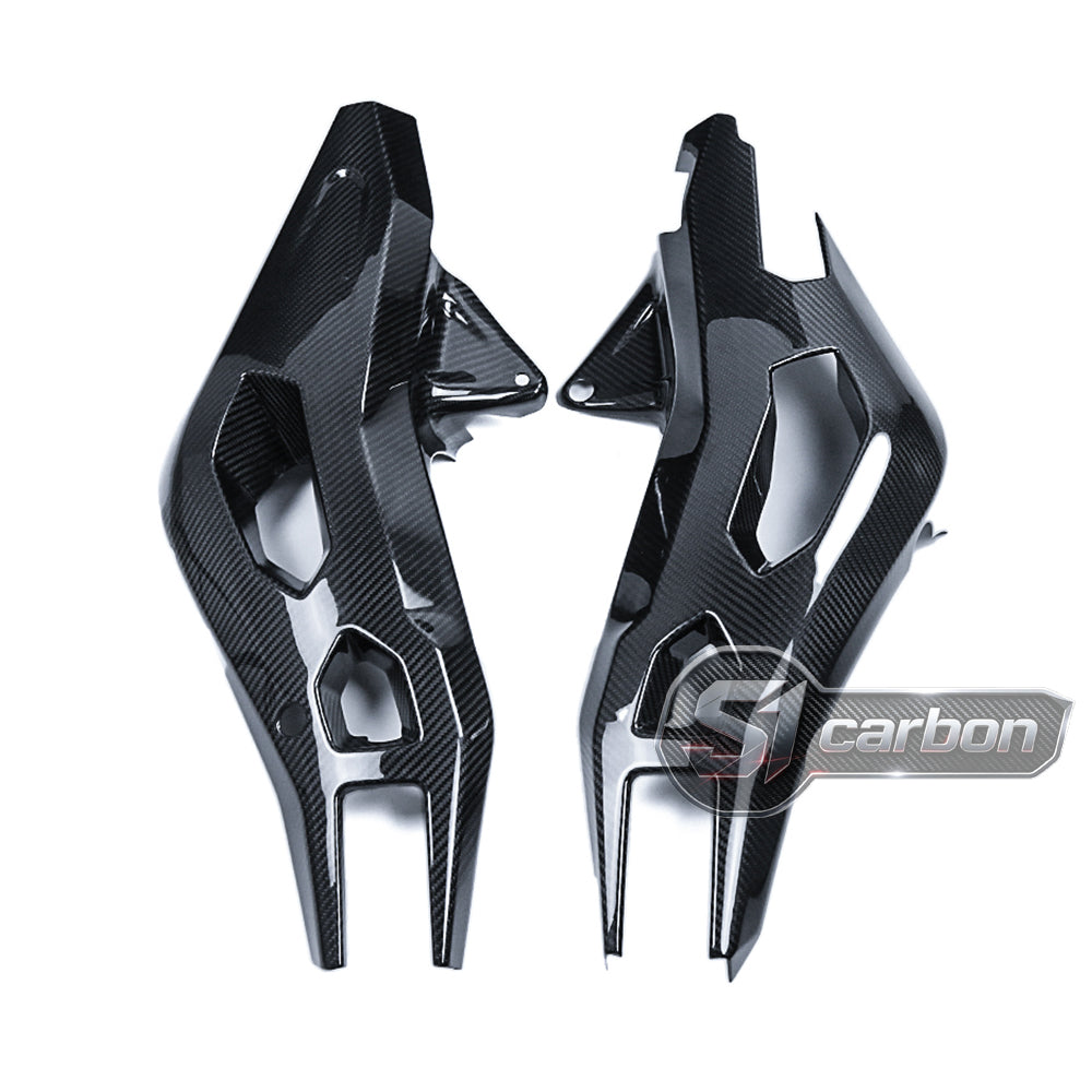 S1carbon BMW S1000XR 2021-2026 Carbon Fiber Swingarm Covers – 100% Dry Carbon