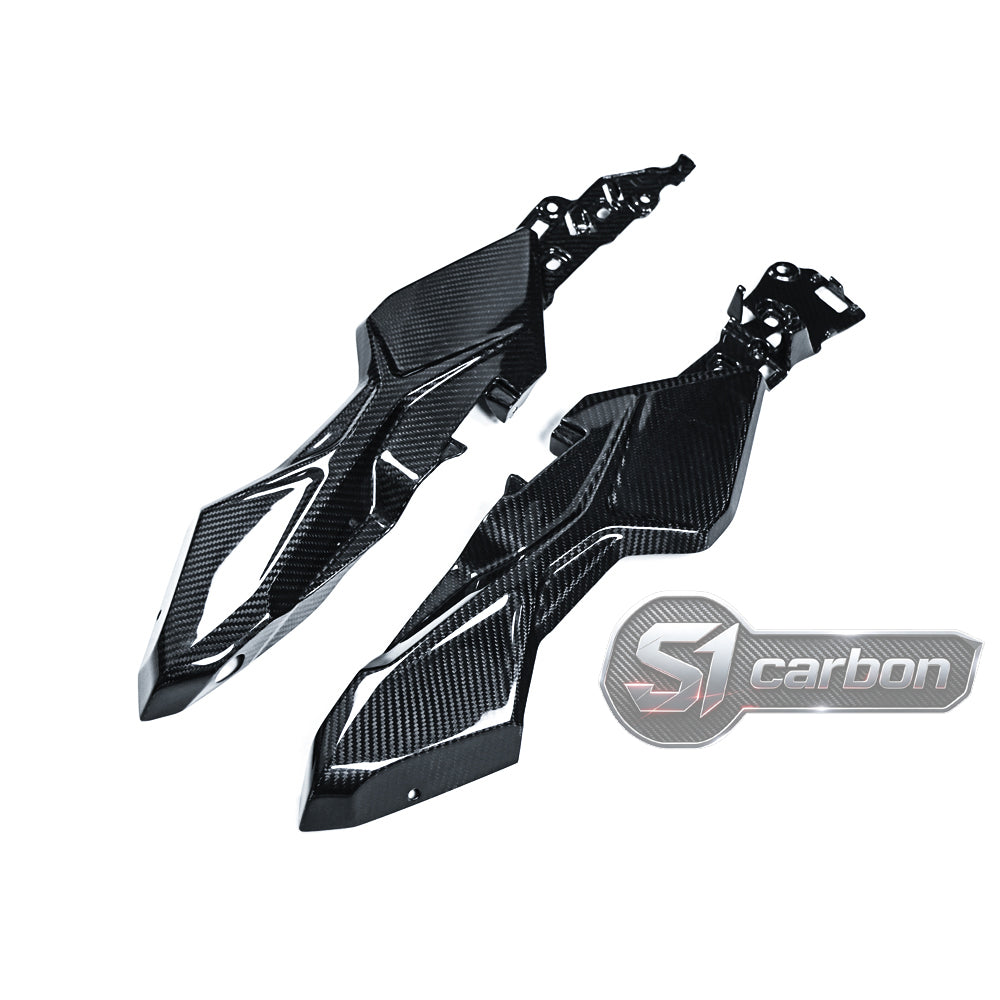 S1carbon BMW S1000XR 2024-2026 Carbon Fiber Tail Side Panels – 100% Dry Carbon