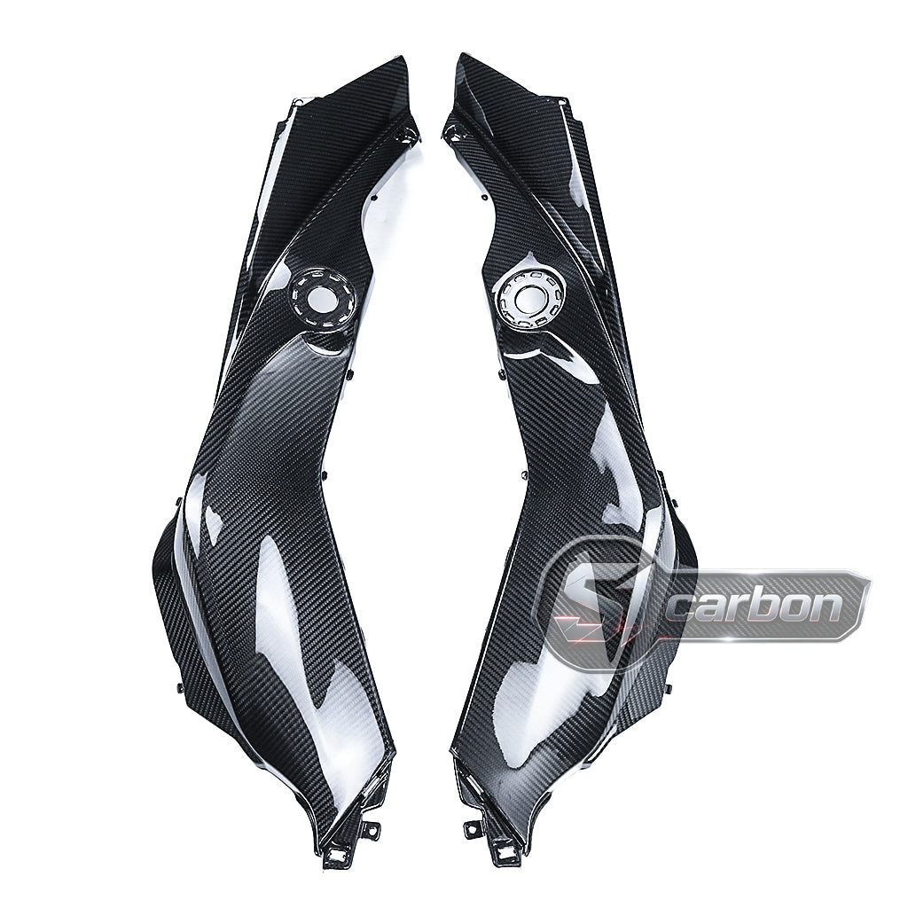 S1carbon BMW S1000XR 2021-2026 Carbon Fiber Tank Side Fairing – 100% Dry Carbon