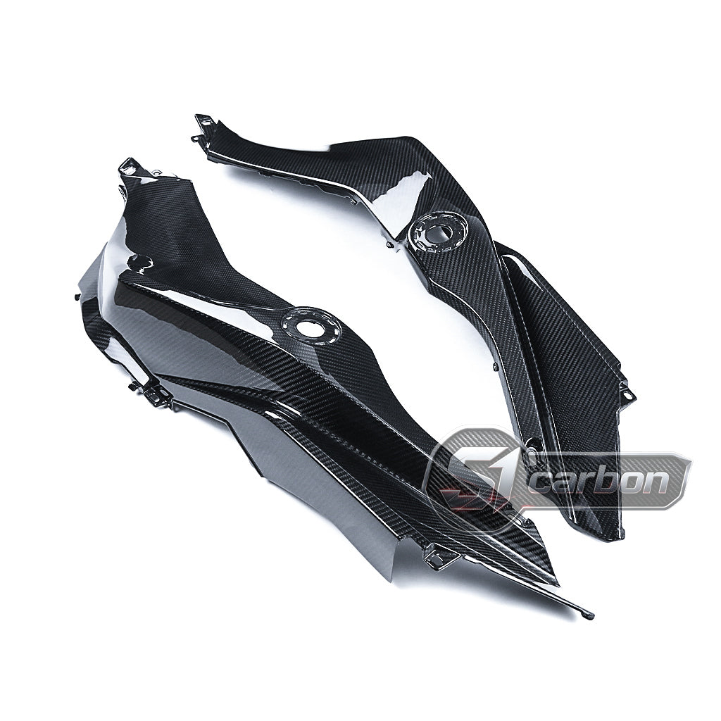S1carbon BMW S1000XR 2021-2026 Carbon Fiber Tank Side Fairing – 100% Dry Carbon