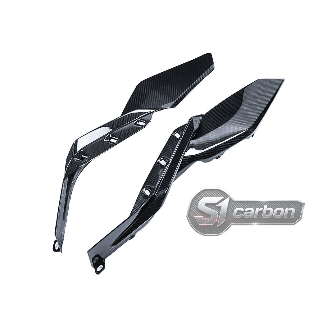 S1carbon BMW S1000XR 2021-2026 Carbon Fiber Tank Side Panels – 100% Dry Carbon
