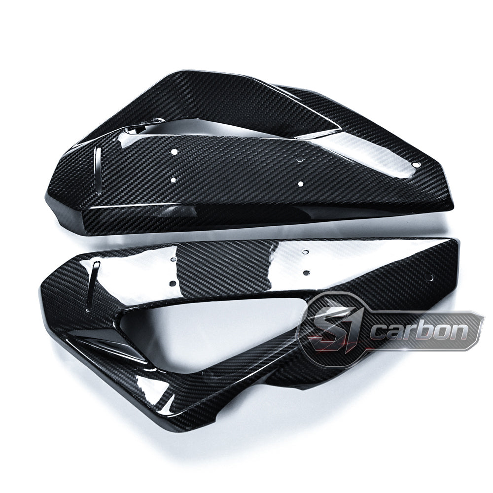 S1carbon BMW S1000XR 2025-2026 Carbon Fiber Radiator Cover – 100% Dry Carbon