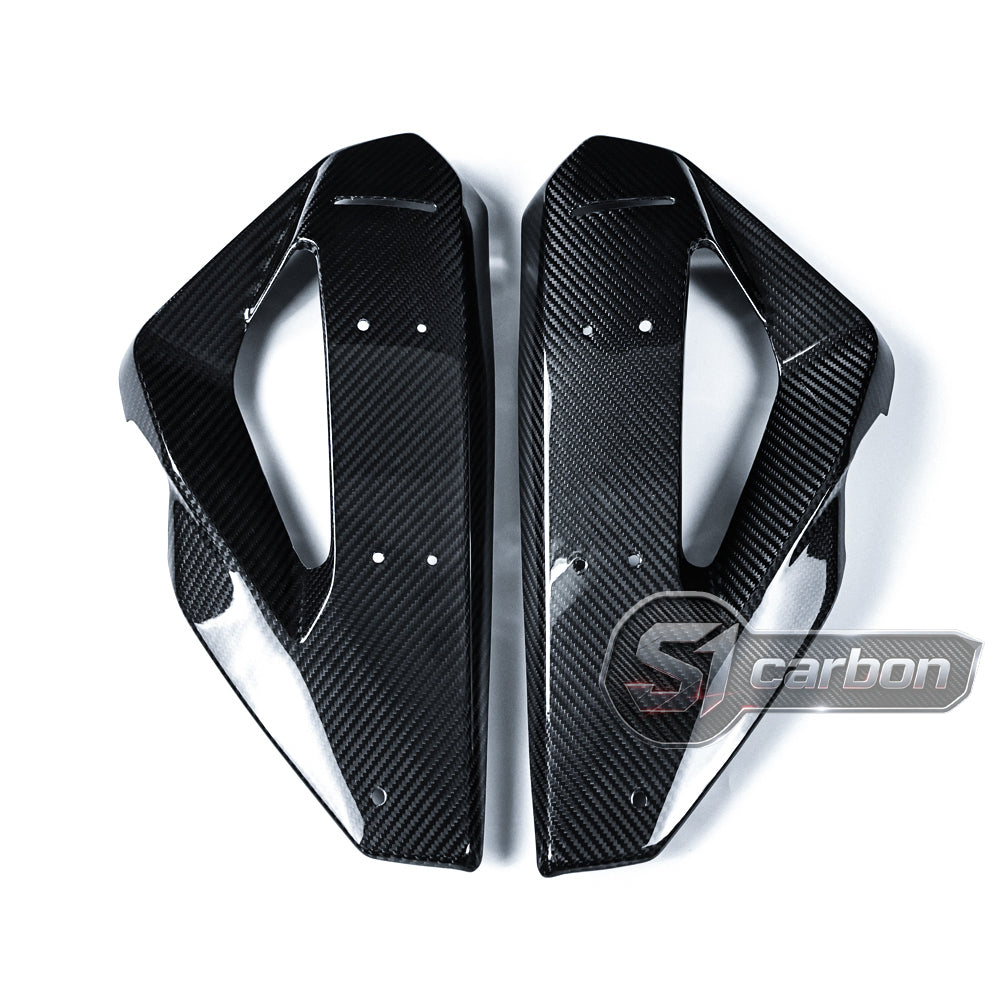 S1carbon BMW S1000XR 2025-2026 Carbon Fiber Radiator Cover – 100% Dry Carbon
