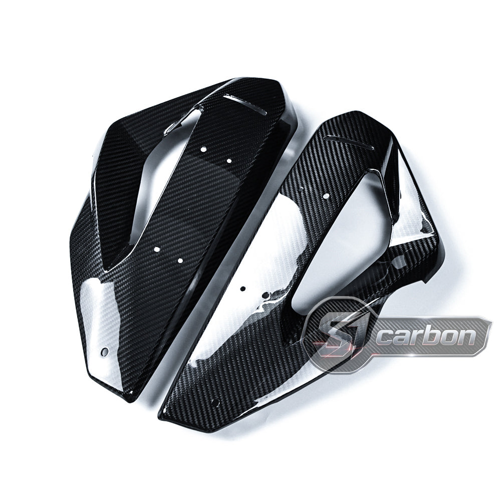 S1carbon BMW S1000XR 2025-2026 Carbon Fiber Radiator Cover – 100% Dry Carbon