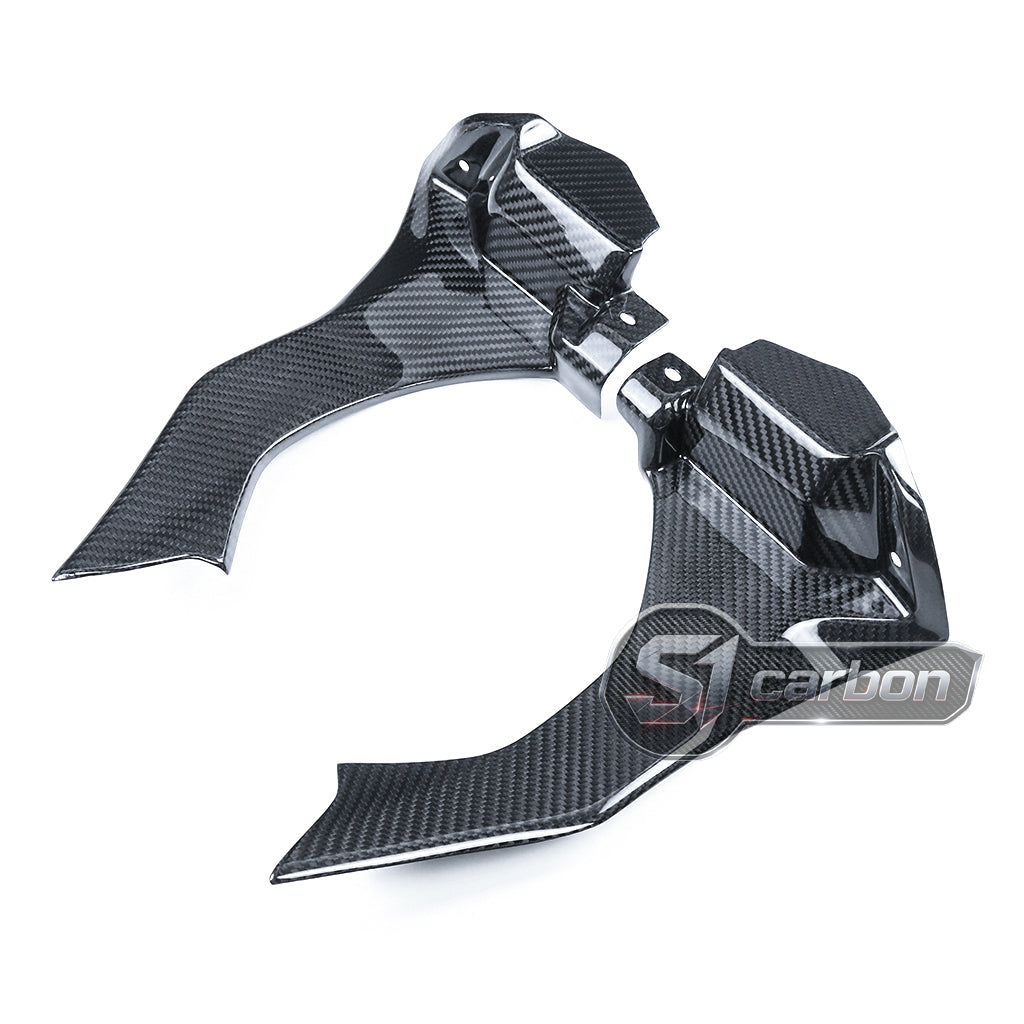 S1carbon Yamaha YZF-R1 2015-2019 Carbon Fiber Dashboard Covers – 100% Dry Carbon – product photo 2 of 5
