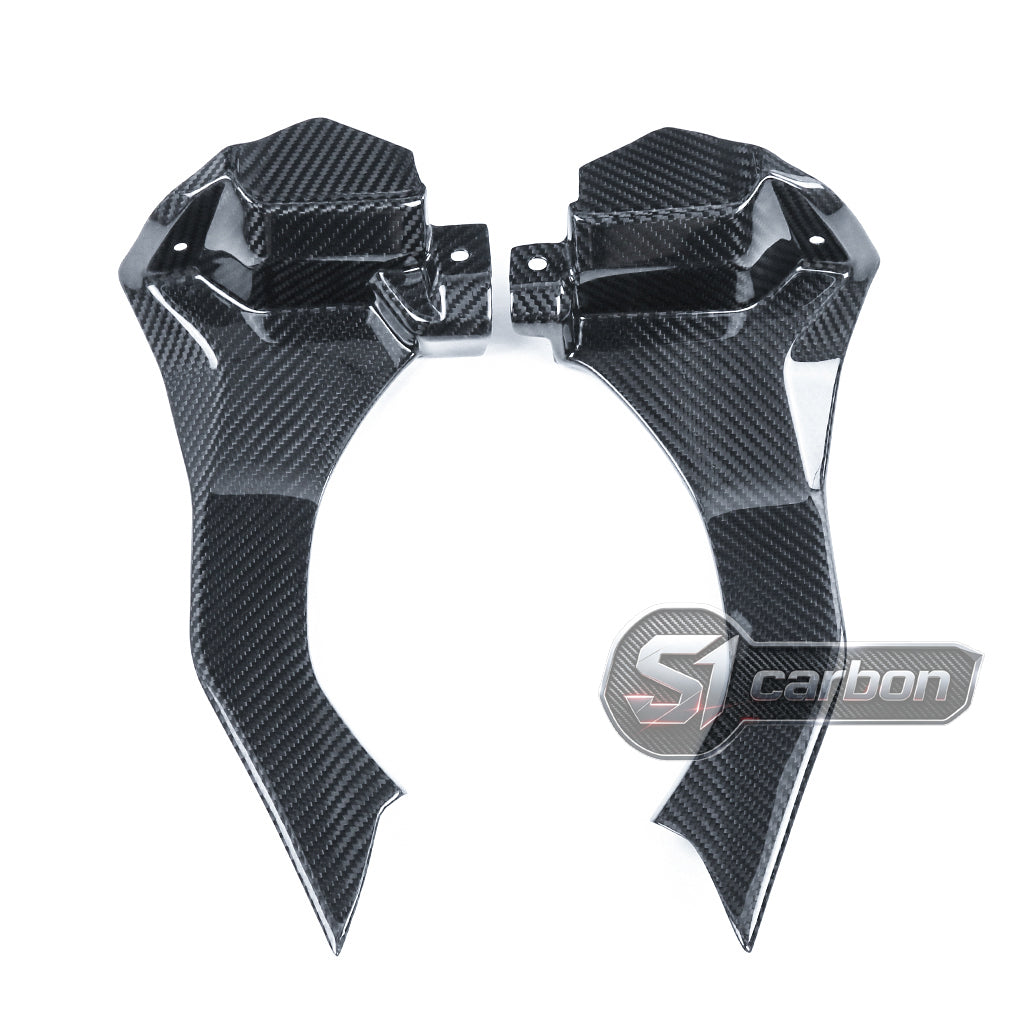 S1carbon Yamaha YZF-R1 2015-2019 Carbon Fiber Dashboard Covers – 100% Dry Carbon – product photo 3 of 5