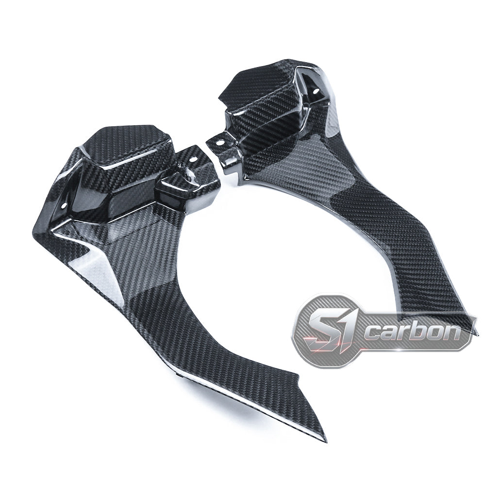S1carbon Yamaha YZF-R1 2015-2019 Carbon Fiber Dashboard Covers – 100% Dry Carbon – product photo 4 of 5