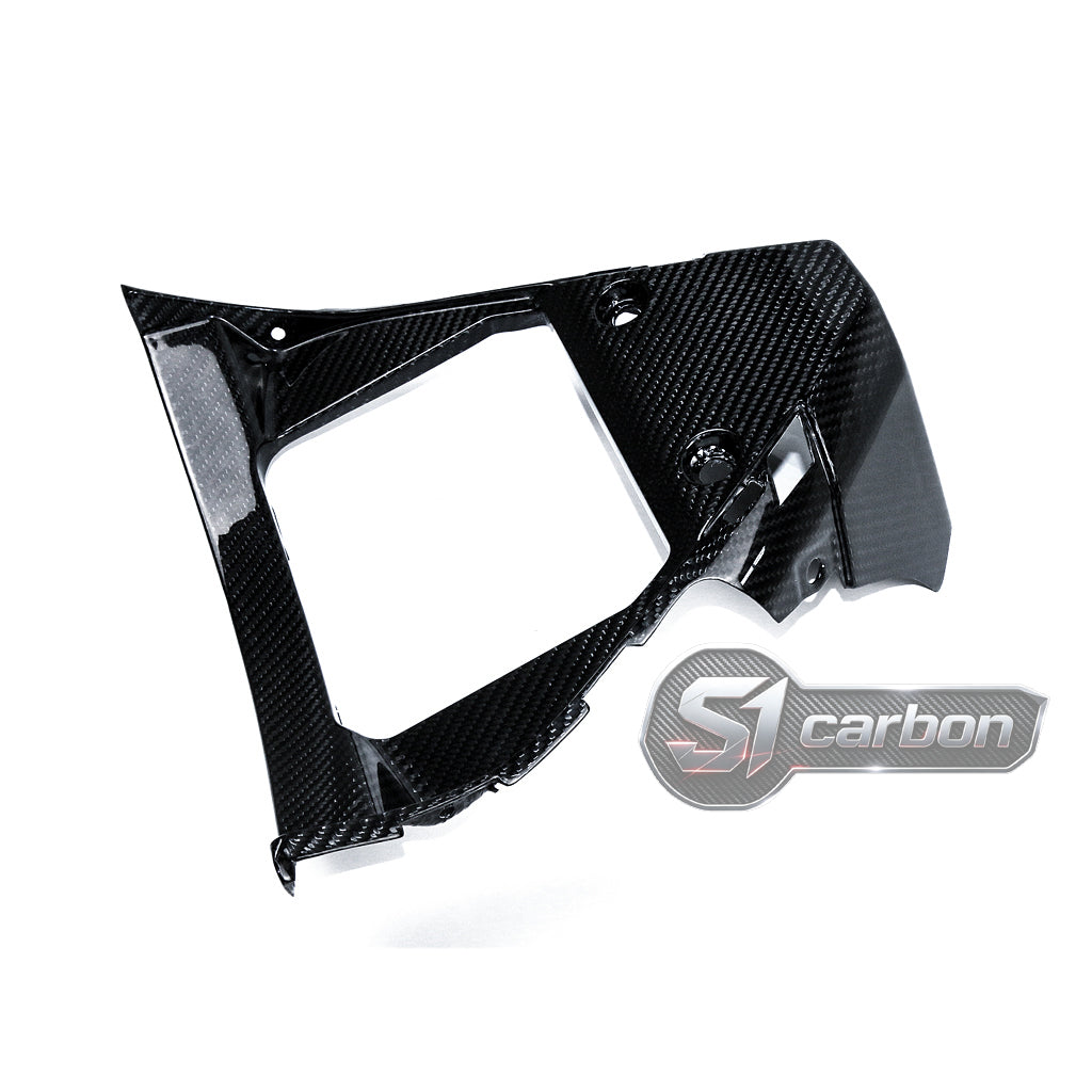 S1carbon Yamaha YZF-R1 2015-2019 Carbon Fiber V-Panel Radiator Guard – 100% Dry Carbon – product photo 2 of 5